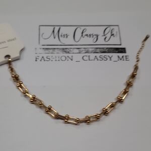 Gold HARDWARE LINK Chain Bracelet